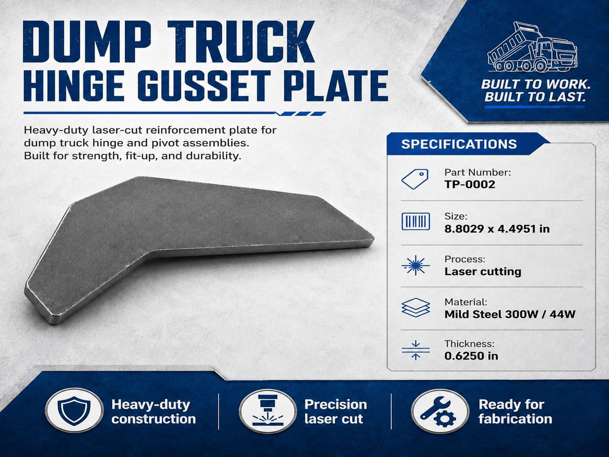 Dump Truck Hinge Gusset Plate