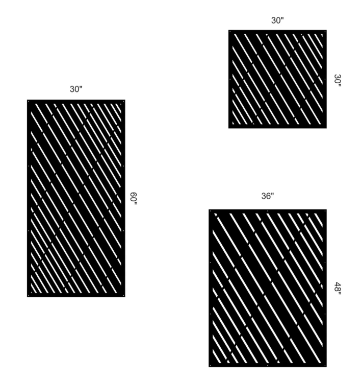 Metal Privacy Panel, Laser Cut Decorative Aluminum Privacy Screen, Metal Fencing, Powder Coated Aluminum Panel - Image 2