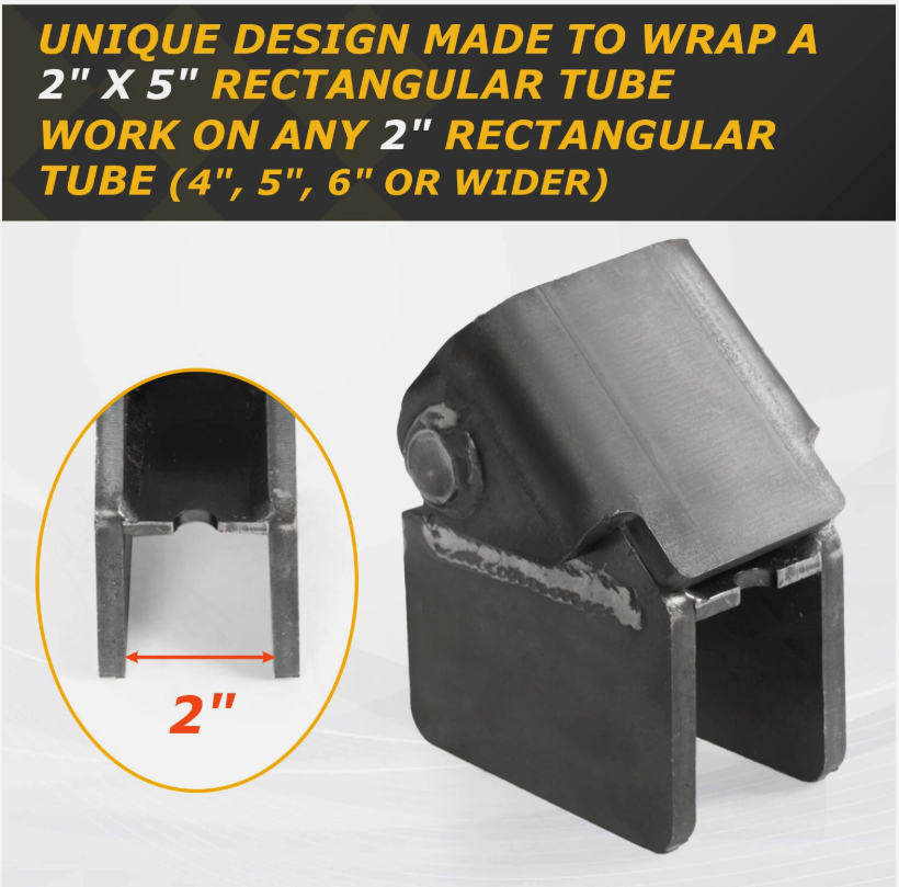 2PCS Dump Truck Trailer Dump Body Hinge Greasable Weld On Solid Steel top