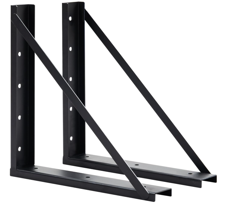 Underbody Steel Mounting Brackets,18 x 18 Inch Truck Tool Box Mounting Kit, with Screws Spacers and Sleeves - 2 PCS - Image 3